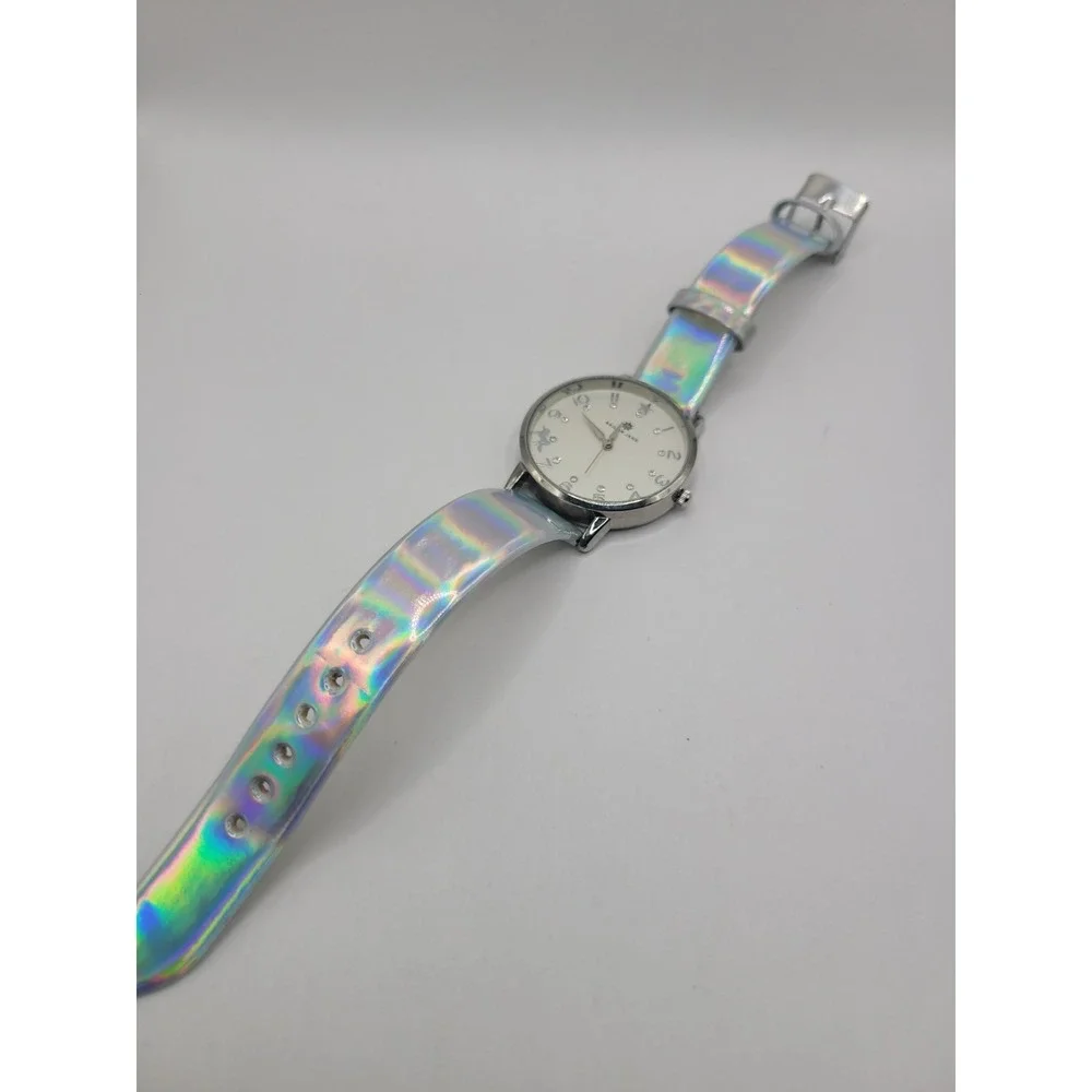 Sailor Jane Women's Quartz Watch Mermaid White Dial Holographic Iridescent Strap